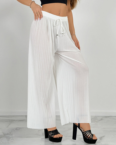 Royalfashion Women's wide pleated pants