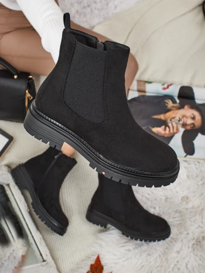 Women's Chelsea-style ankle boots made of eco-suede Yorves