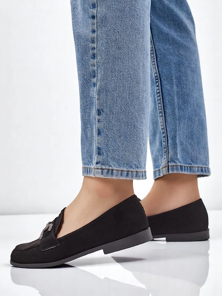 Royalfashion Elegant naiste loafers, mida kaunistavad zirkoonid Zante