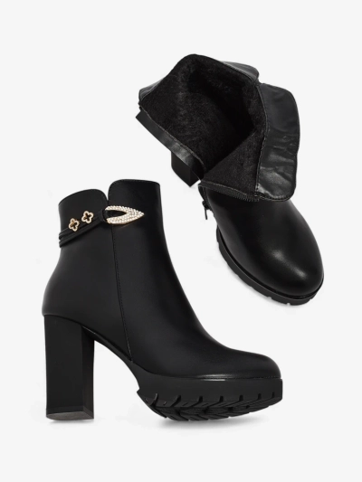 Naiste öko-nahast jämeda kontsaga poolsaapad Sylvar