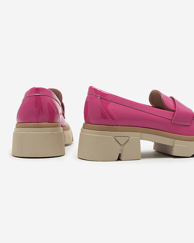 Royalfashion Lakitud fuksiat värvi mokasiinid naistele Gelopa