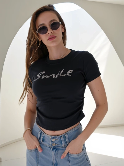 Royalfashion Naiste puuvillane pluus sildi