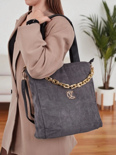 Women's shopper bag eco suede Twilight Life