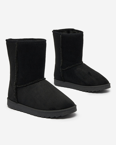 Royalfashion Black boots a'la snow boots for women Leaner