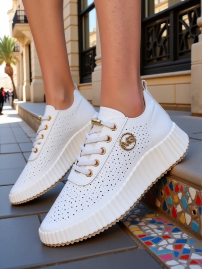 Royalfashion Naiste perforatsiooniga sportlikud sneaks Jovenes