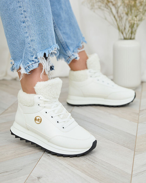 Royalfashion Women's insulated sports shoes in white Cerrto