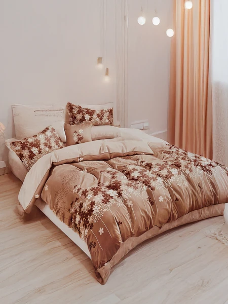 Royalfashion Mustriline voodipesu 180x200 komplekt 3 OSA