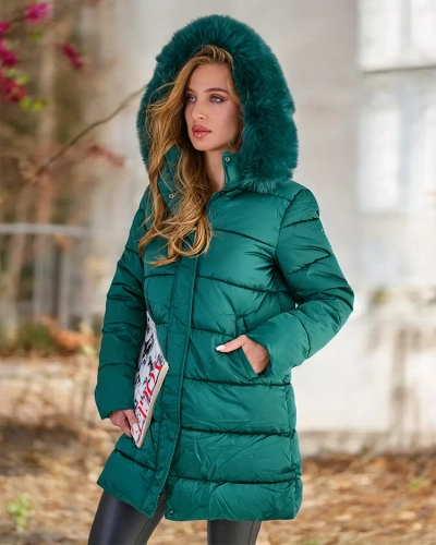Royalfashion Naiste tikitud talvejope