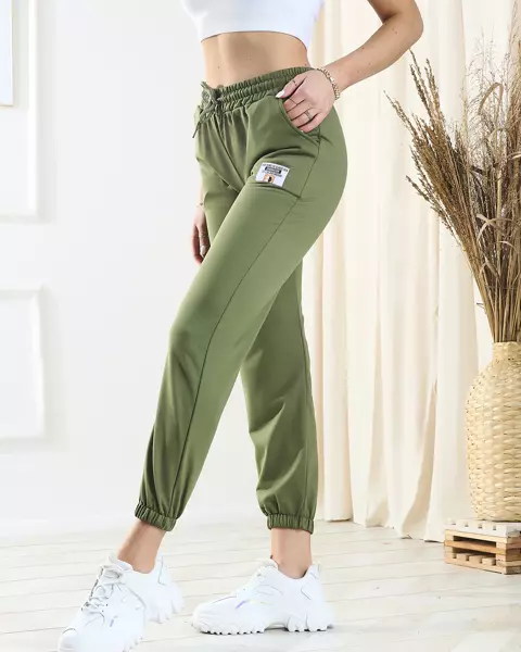 Women's green sweatpants - Clothing