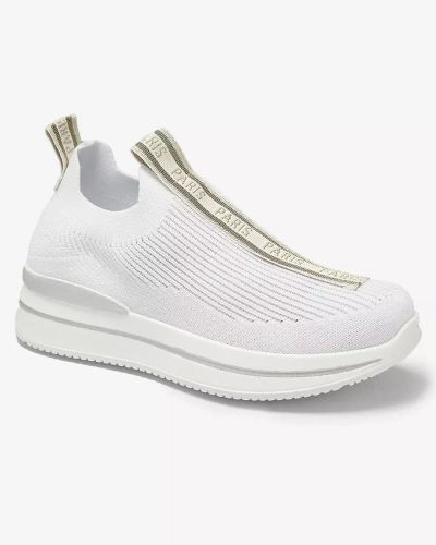 Naiste liibuvad spordijalatsid valge kirjaga Cerppa- Footwear