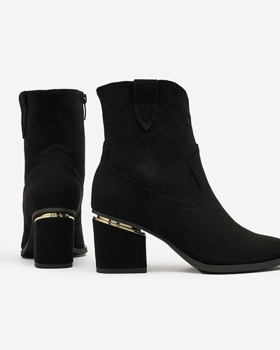 Royalfashion Black women's boots on a post Estrate