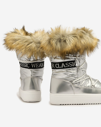 Royalfashion Silver slip-on saapad a'la lumesaapad naistele Gomllo