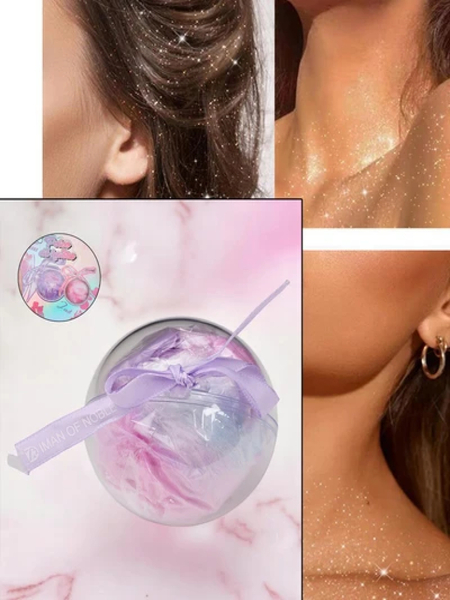 Nägu säravamaks tegeva pehme ja koheva pallina