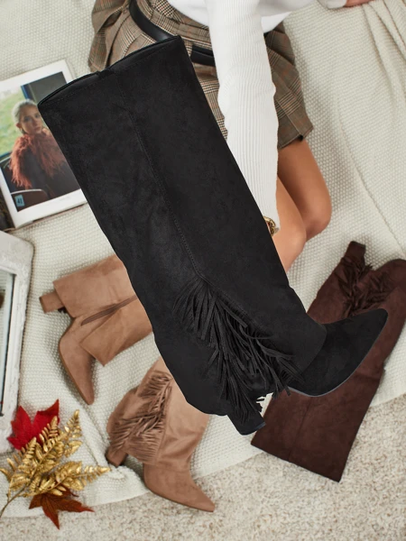 Naiste öko-seemisnahast saapad pealsetega Rimolea