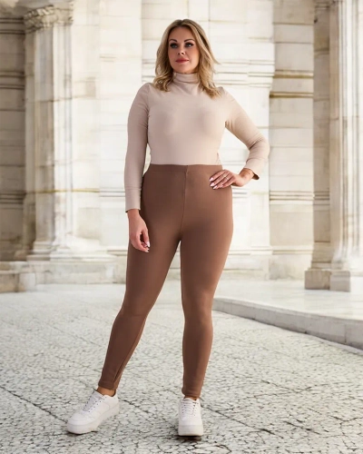 Royalfashion Naiste isoleeritud treggings püksid PLUS SIZE