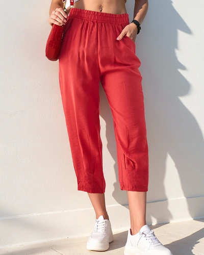 Royalfashion Sirged naiste püksid kangast 7/8