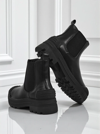 Amber Veil Platform Ankle Boots