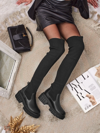 Naiste pealekäidavad saapad Obsidian Rose