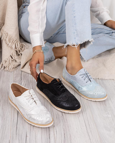 Women's white lace-up shoes Isdiohra - Footwear