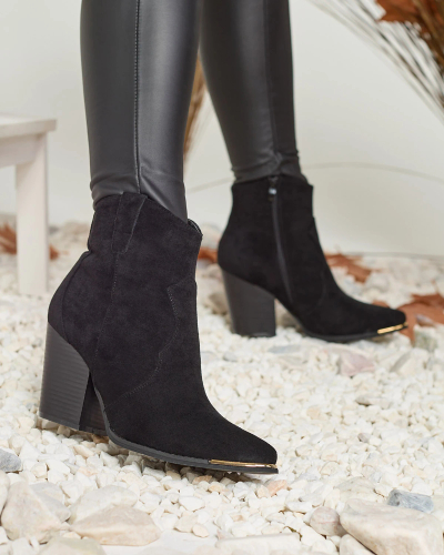 Royalfashion Black women's insulated Diva Charms boots