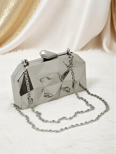 Royalfashion Women's envelope handbag Metal Muse