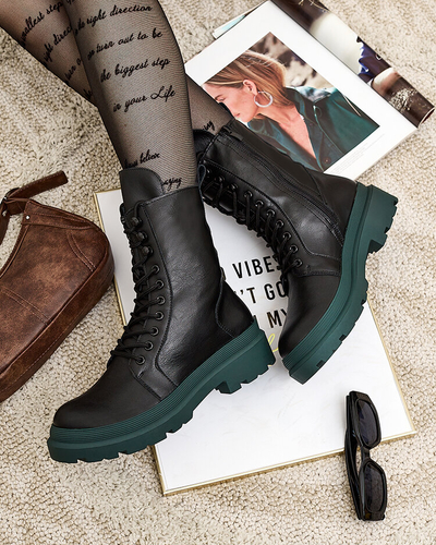 Royalfashion Eco leather women's bagger boots Vederme