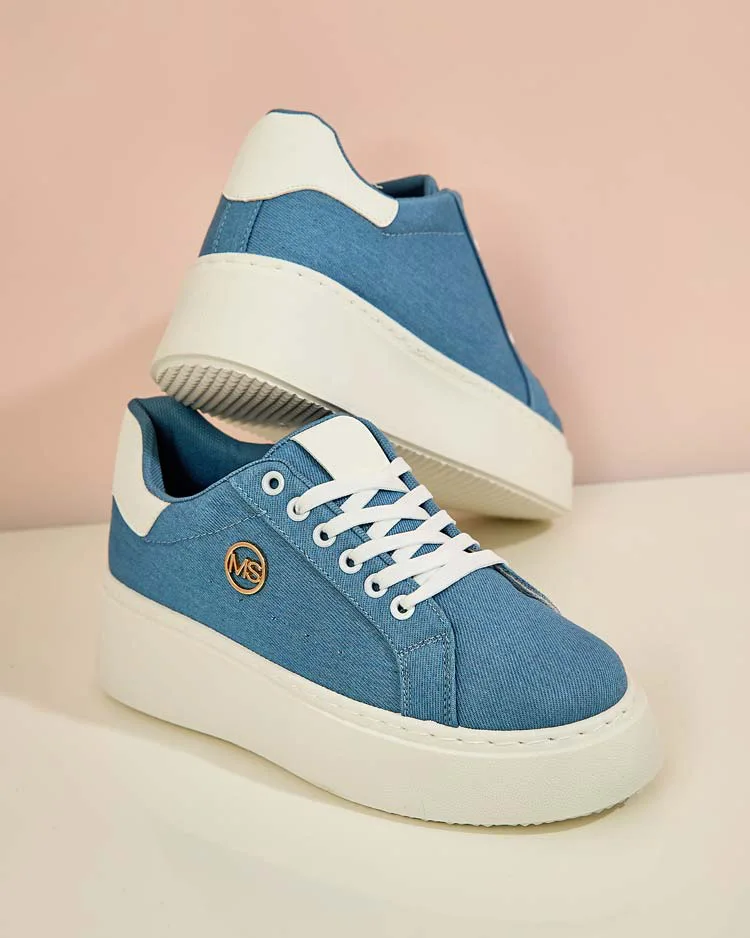 Royalfashion Women's platform sports sneakers Calomie