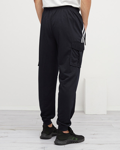 Men's navy blue sweatpants - Clothing