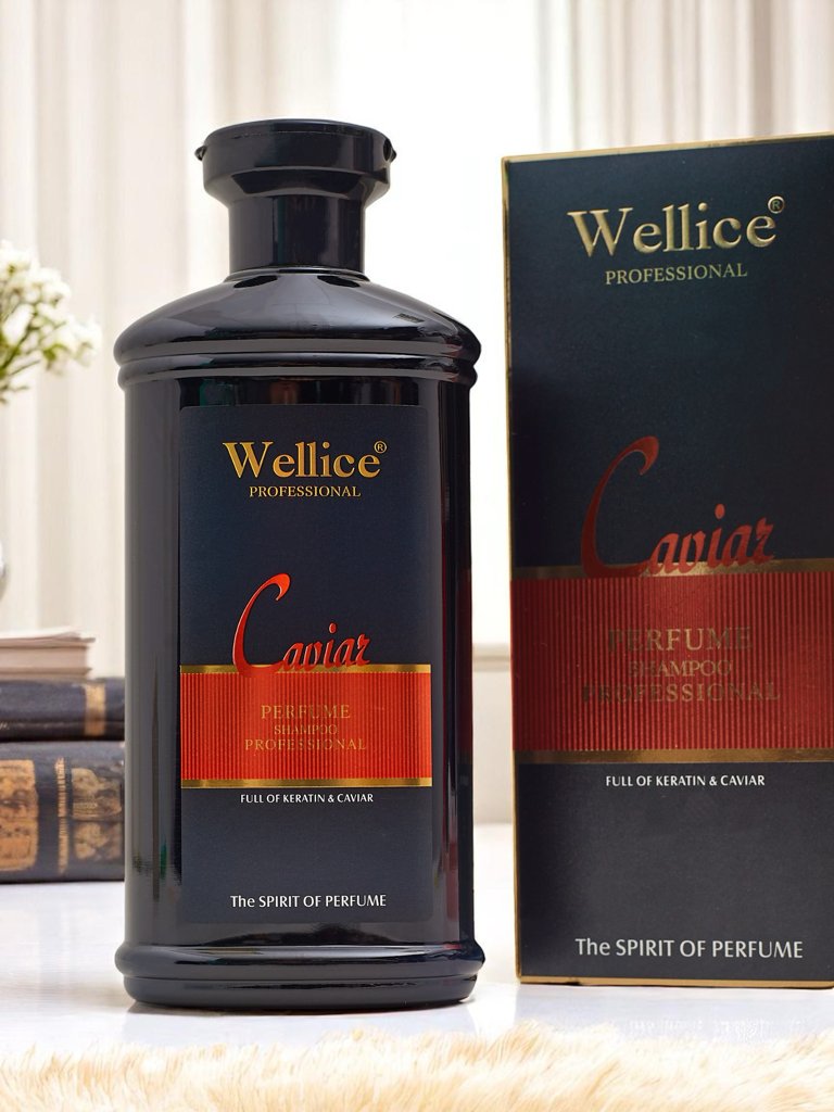 Wellice Perfumed hair shampoo with keratin smoothes and moisturizes