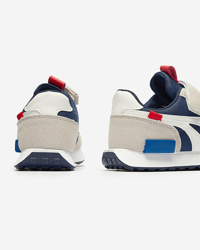 Children's sports shoes in navy blue-gray Kaxo- Footwear