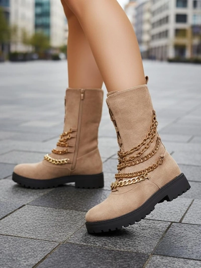 Royalfashion Women's bagger boots in light brown Goserre