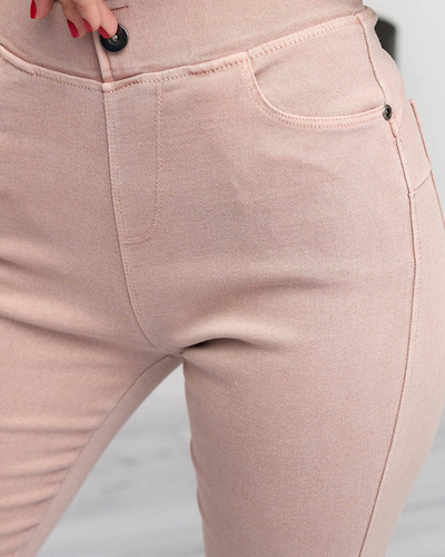 Naiste heleroosad treggings- Riietus