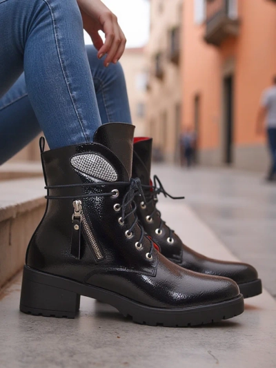 Royalfashion Женские ботинки на щиколотке рабочие ботинки Volio