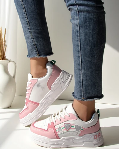 Royalfashion Women's Sneakers with Glitter Samoles