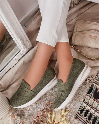 Royalfashion Women's low-heeled moccasins Sirn