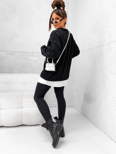 Женский хлопковый свитшот Royalfashion с отстегивающейся нижней частью