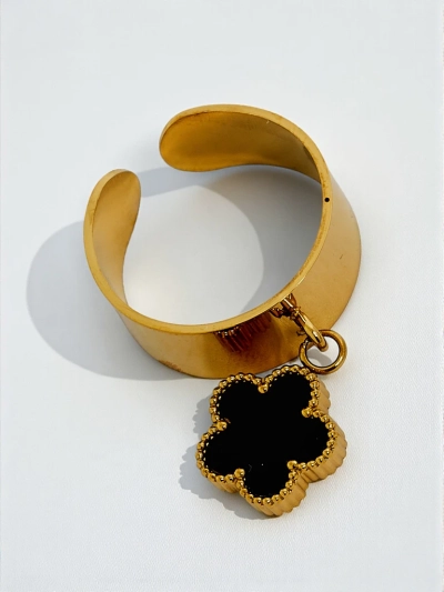 Dolce Vita Bangle Bracelet with Decorative Charms