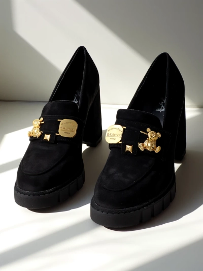 Katherine Elegante Черные Замшевые Туфли-Лодочки