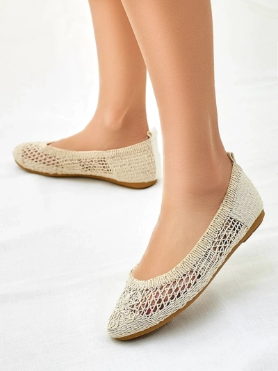 Royalfashion Women's perforated ballet flats Annete