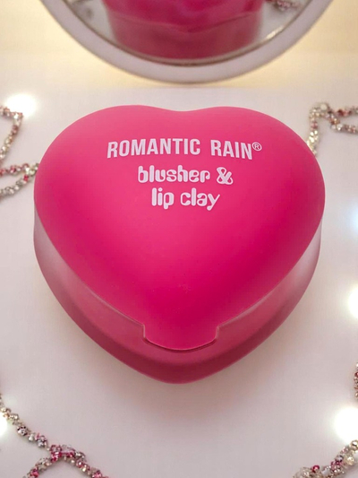 2-in-1 Lipstick and Blush in a Heart-Shaped Jar Magenta