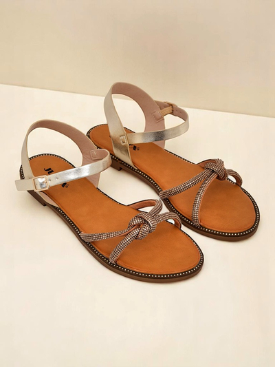 Royalfashion Женские сандалии с декоративными цирконами Bella Shine