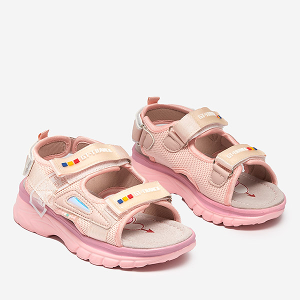 Girls' sandals in pink Umaf- Shoes