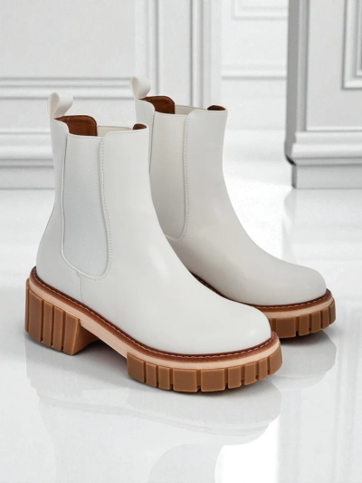 Öko-nubukist plokk-kontsaga poolsaapad Amber Walk