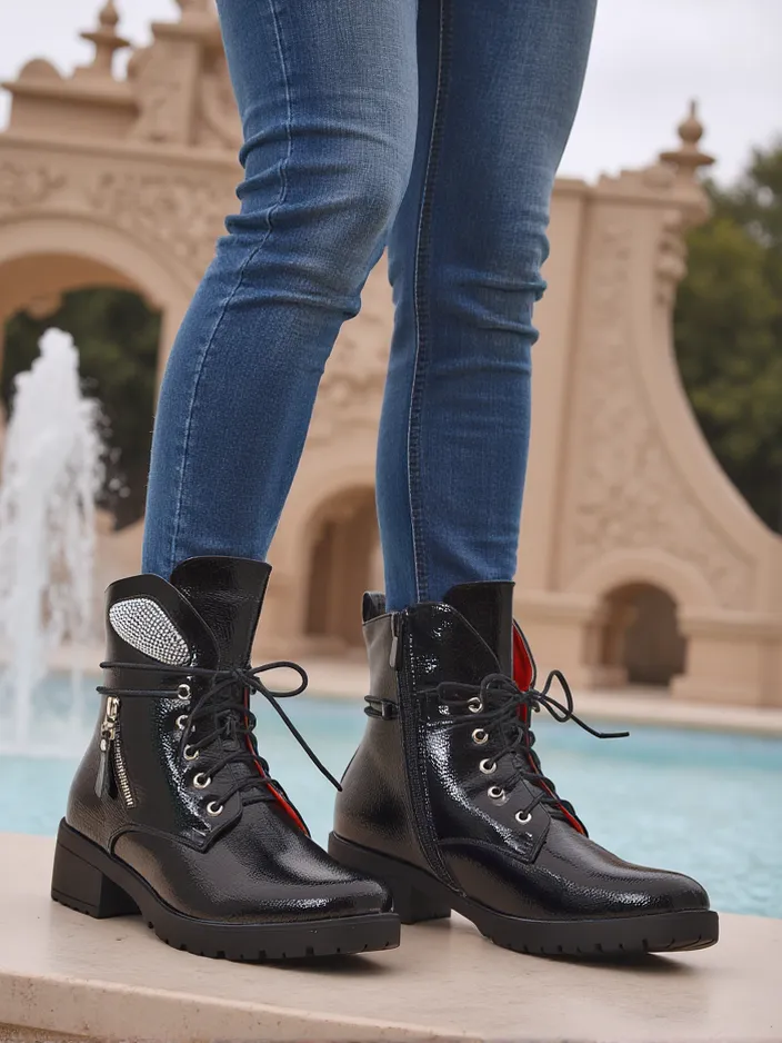 Royalfashion Женские ботинки на щиколотке рабочие ботинки Volio