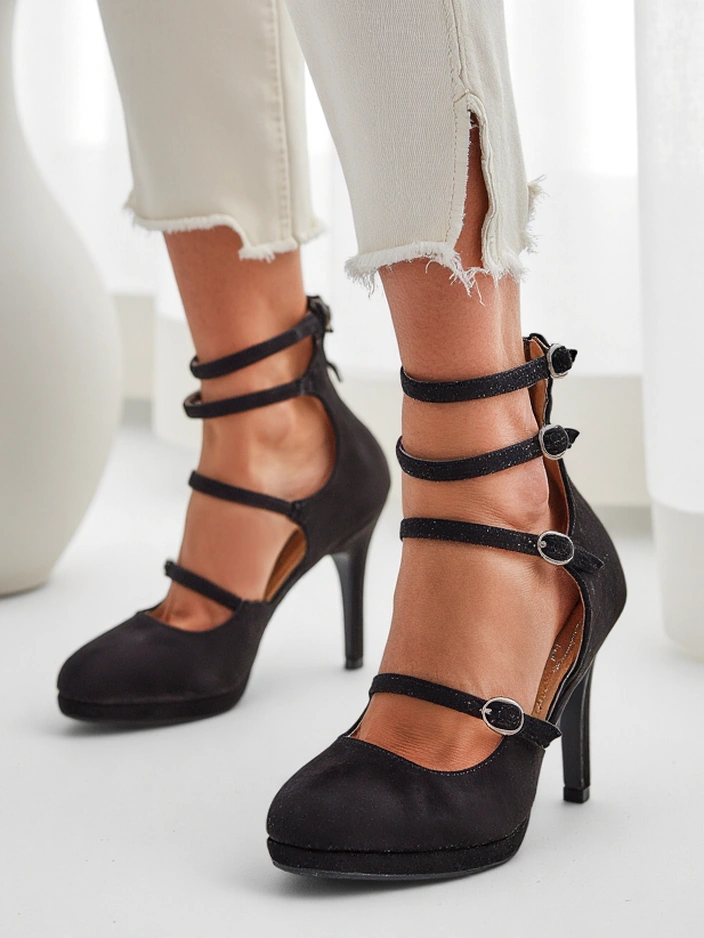 Royalfashion Women's Stiletto Heels with Straps Celose