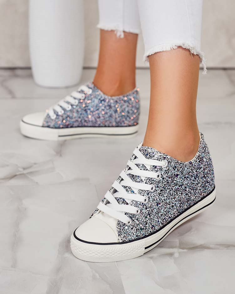 Royalfashion Women's sneakers on covered heel Finia