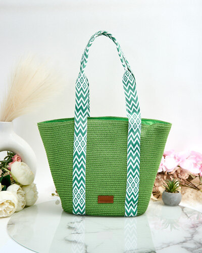 Royalfashion naiste õlgedest käekott