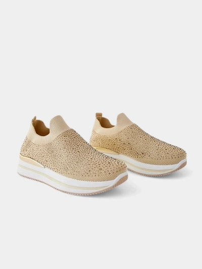 Спортивные тканевые туфли-слип вставки Royalfashion Terrifa