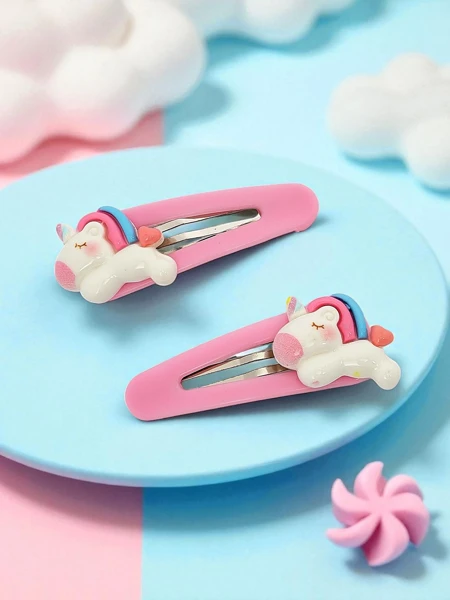 Colorful hair clips Angelicornia