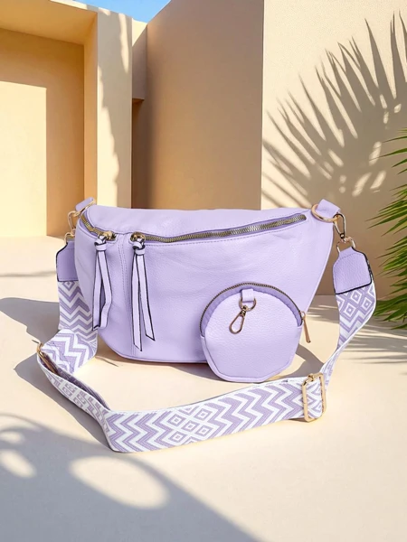 Royalfashion Poolringikujuline väike naiste käekott ökonahast Velia Cuve